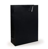 Allgala 12PK Value Premium Solid Color Paper Gift Bags (17"XL-Black-GP50023)