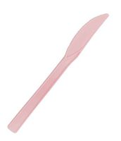 Party Essentials 400 Count Hard Plastic Knives Available in 8 Colors, Pink