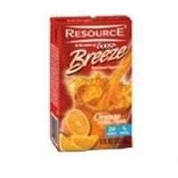 Nestle Healthcare Nutrition Resource® Breeze Nutritional Supplement Orange Flavor Drink 8oz Briks Packet, 250kcal/237ml, Lactose-free, Gluten-free 27 Ct.
