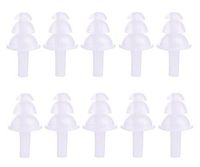 UPSTORE 5Pairs Wireless Ear Plugs with Storage Case Soft Flexible Silicone Anti-Noise Waterproof Earplugs Swimmer Swimwear Swimmig Ear Protector for Adults Children Sleeping Swim (White)