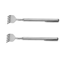 GOOTRADES Telescopic Stainless Steel Back Scratcher with Pocket Clip (pack of 2)
