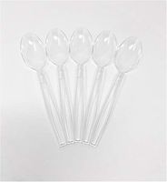 Extra Heavy Duty Full Size Plastic Spoons 1000 Count (Clear)