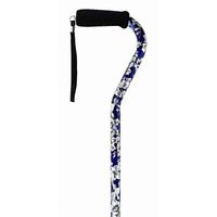 Offset Single Point Cane Color: Blue Flower