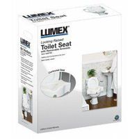 Lumex Locking Raised Toilet Seat With Removable Armrests -Retail Packaging - Case of 2