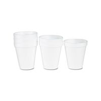 DCC 12J16 Drink Foam Cups, 12oz, White, 1000/Carton