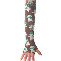 QG ZZX Cute Christmas Bear Unisex Compression Arm Sleeves UV Protection Performance Arm Sleeve - for Outdoor Sports Baseball,Basketball,Football (1 Pair)