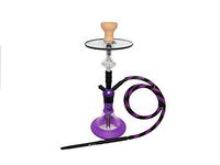 DUD Smoke Series -Habibi Hookah Single Hose Unit 24 inches Tall Modern Hookah with Combo Pack #1 (Purple)