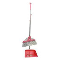 Kylin Express Durable Removable Broom and Dustpan Standing Upright Grips Sweep Set with Long Handle, C9