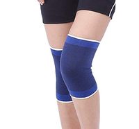 A Pair Athletics Elastic Knee Compression Sleeve Support Knee Pad Pain and Arthritis Relief for Men & Women