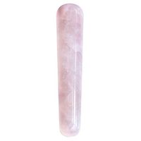 JOVIVI Handmade Natural Rose Quartz Gua Sha Scraping Massage Tool, Massage Wand for Acupuncture Therapy Stick Point Treatment Mother's Day Gift