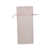 JAM PAPER Sheer Organza Wine Bags Carriers - - 6 x 14 - Baby Pink Pastel - Bulk 96 Bags/Box