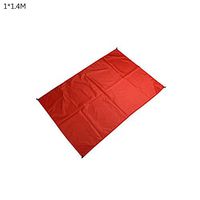 TbpersicwT Home bedroom carpet door mat, Solid Color Portable Outdoor Travel Waterproof Camping Picnic Mat Beach Blanket - Red 1x1.4M