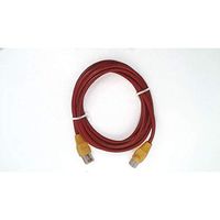 Allen Tel AT1507-REC Category 5e Ethernet Crossover Cable, 7-Foot Length, Red, AT15 Series, U/UTP Patch Cable, 2 Pair, 4 Stranded Copper Conductor