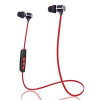 Tera Grand Sweatproof Lightweight Built-in Mic Bluetooth 4.1 Wireless Sport Earbuds (HP-BT41-BKRD)