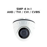 Ares Vision 4 in 1 AHD/TVI/CVI/Analog Dome Camera w/IR Night Vision (5 Mega Pixel, Fixed Lens)