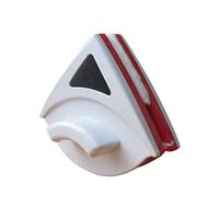 Glass window magnetic glass wiper for single layer/double layer for a variety of thickness magnetic window cleaner wiper glass cleaning tool brush (Color : Red, Size : M)