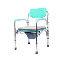 RPMDM Toilet Chair Thickening Bath Chair Ultra Light Toilet Seat Folding Toilet Stool Old Man Walker