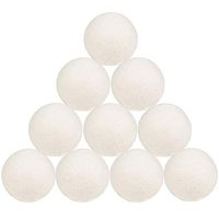 HOSTK 10pcs Reusable Wool Dryer Balls, Natural Fabric Softener, Organic Natural Wool for Sheets Clothes Anti Static, Baby Safe, No Lint, Odorless, Energy-Saving