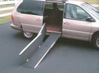 EZ-ACCESS Trifold Ramps - 10' Ramp: Limit of use Up to 2" rise; Recommended usage 1-4 step