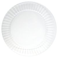 Party Essentials N102514 Deluxe Hard Plastic Round Dinner Plate, 10.25" Diameter, Clear (Case of 168)