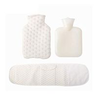 MONYING Infant Water Injection Safety Hot Pack Warming Stomach Flatulence Intestinal Colic Warm Water Bag (Color : White, Size : S)