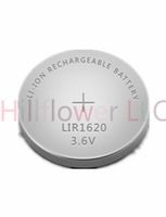 Hillflower 5 Piece LIR1620 1620 CR1620 LM1620 BR1620 Rechargeable Bulk 3.6V Lithium Prime Battery