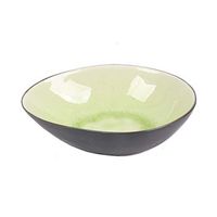 Bowl Ceramic Tableware Ice Crack Glaze Fruit and Vegetable Salad Tray Soup Bowl Diet Utensils Plate 20.4x5.7cm Household tableware, retro bowl