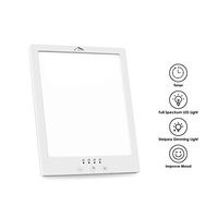 Wellwerks Therapy Lamps with Adjustable Angle, Touch Control with Adjustable Color and Brightness,Timer Function, 10000 Lux/UV-Free Full Sunlight Lamp for Office/Sleep/Breakfast/Winter.