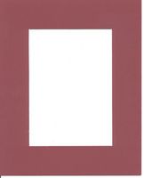 Pack of 5 11x14 Crimson Picture Mats with White Core for 8x10 Pictures