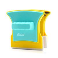 EAST Double-Sided Window Cleaner, Glazed Square Two Sided Glass Cleaner Wiper with Cleaning Cotton Cleaner, Squeegee Washing Equipment(Suitable for Glass with a Thickness of 5-24MM)