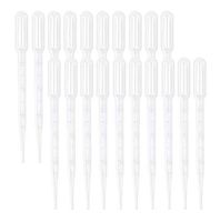 Shapenty 3ML Disposable Plastic Essential Oils Graduated Transfer Pipettes Squeeze Dropper Makeup Tool for Small Amounts Liquid Measuring Mixing Blending and Diy Fragrance Soap Lipbalm Making, 20PCS