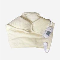 JMung Electric Heat Pads for Pain Relief Neck Shoulder Wrap Machine Washable Reusable Heat Therapy Pack Stress Relief,White