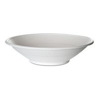 Eco-Products Sugarcane Dinnerware, Bowl, 24 oz, White, 400/Carton