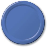 Creative Converting 79145B 6.75" True Blue Lunch Plates 24 Count
