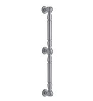 Jaclo G20-42-MBK 90 Degree Reeded with Finials Grab Bar with Left-Hand Configuration, Bronze Umber