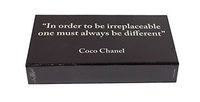The Joy of Light Designer Matches Coco Chanel Different Embossed Matte 4" Collectible Matchbox