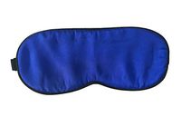 Amint Contoured Design Finest Charmeuse Sleep Eye Mask Blindfold with Ear Plugs Travel Blue,7.9"*3.5"