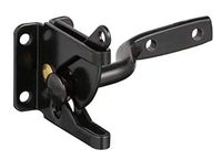 Automatic self Locking gate Latch for Wooden Fence, gate, Door, Metal Gravity Lever, 4 ⅛", Black