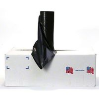 Noramco"T Bag" Heavy Gauge Roll Liner - 38 x 58, Heavy, 56 Gallon, Black (100 Bags/Case)