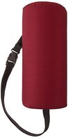 Sammons Preston Half Lumbar Roll with Attachment Strap, D-Shape Low Back Support Cushion, Posture Support Pillow for Spinal Alignment and Curvature, Pain Relief in Head, Neck, Shoulder, Burgundy, 4.5"