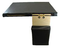 The Aftermarket Group Wheelchair Amputee Board with Support, Black Upholstered, 18" W x 16" D, TAG2294058