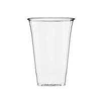 (50 Count) 20 oz Clear Plastic Cups, Disposable Crystal Clear PET Cups for Cold Drinks, To Go Iced Coffee, Juice, Soda, Bubble Boba Tea, Smoothie
