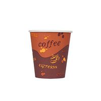 Karat C-K510 10 oz Paper Hot Cup (90mm Diameter), Stock Print (Case of 1000)
