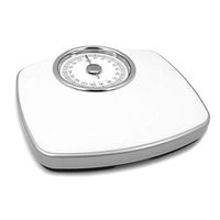 Lcxliga Precision Rotating Dial Healthy Weight Scale,Professional Analog Fitness Weigh Floor Scale,180KG/396lb (Color : White)