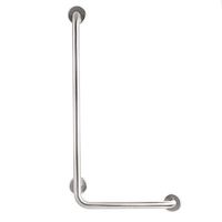 CSI Bathware BAR-VR30-TW-125-PN L-shaped Vertical Angle Grab Bar, Satin Peened