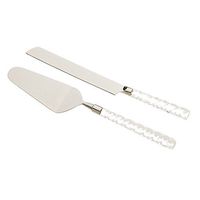 2 Piece Metal Cake Server Set