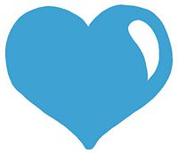 hBARSCI Bubble Heart Vinyl Decal - 5 Inches - for Cars, Trucks, Windows, Laptops, Tablets, Outdoor-Grade 2.5mil Thick Vinyl - Sky Blue