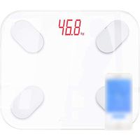 Body Fat Scale Floor Scientific Smart Electronic Led Digital Weight Bathroom Balance Bluetooth App Android Or iOS,Spain,White