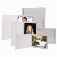 6x4 Traditional Grey Marble Photo Folders - 100 Pack