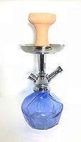 Zebra Smoke Setries Drum Hookah with Carrying Cage Complete Hookah Blue